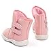 Infant Baby Boy Girl Snow Boots Rubber Sole Anti-Slip Warm Winter Prewalker Waterproof Toddler Shoes (18-24 M)