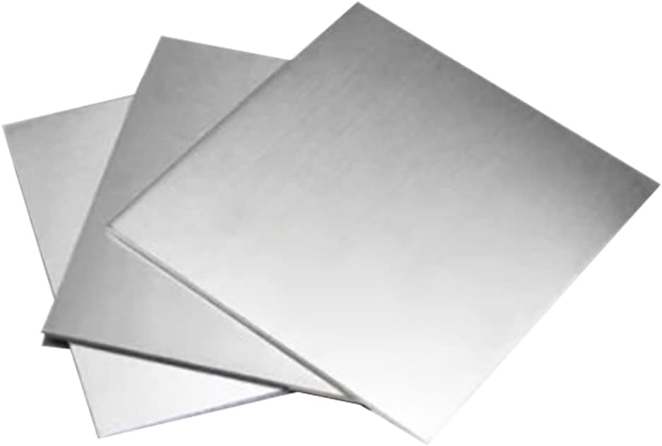 YTGZS Pure Zinc Sheet Zn Plate Metal Foil 3pcs 0.01mm x 100mm x 100mm