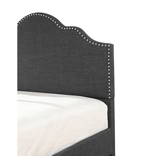 Artum Hill BE4-230 Victoria Upholstered Bed Queen Charcoal