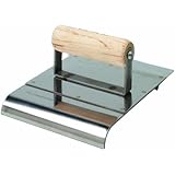 Bon 22-655 6-Inch by 8-Inch Combination Edger and Groover, 3/8-Inch Radius, Wood Handle, Stainless Steel