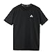 adidas Big Boys' Climalite Short Sleeve Tee, Black, Small/8