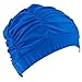 Natuworld Adult Swim Cap Large Breathable Nylon Pleated Swimming Caps Hat for Long Hair Women Men, Fashion and Colorful - Multi Colors Available
