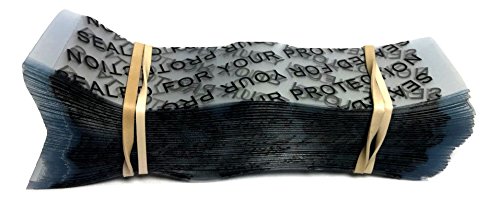 Supplement and Supply 110 x 28 mm Clear Printed Black Perforated Shrink Band for Cosmetic Jars, Plastic Jars, and More. [Compatible Diameter: 2.6”] - Bundle of 250