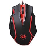 Redragon M902 SAMSARA 16400 DPI High-Precision Programmable Laser Gaming Mouse for PC, FPS, 13 Programmable Buttons, Weight Tuning Cartridge, 5 Programmable User Profiles, Omron Micro Switches (Black)