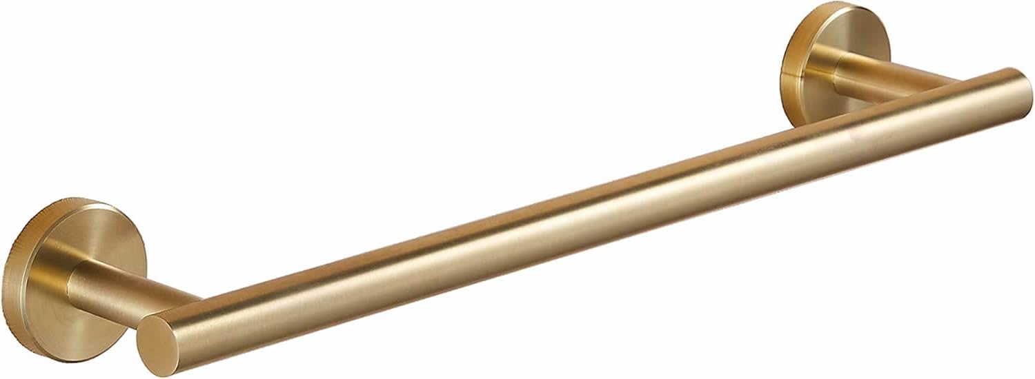 Towel Bar for Bathroom Wall Mounted 30cm（12inch）Brushed Gold SUS 304 Stainless Steel Shower Towel Rack Gudetap GTA20806BG