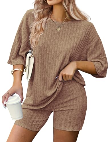 IN'VOLAND Plus Size Womens 2 Piece Lounge Set
