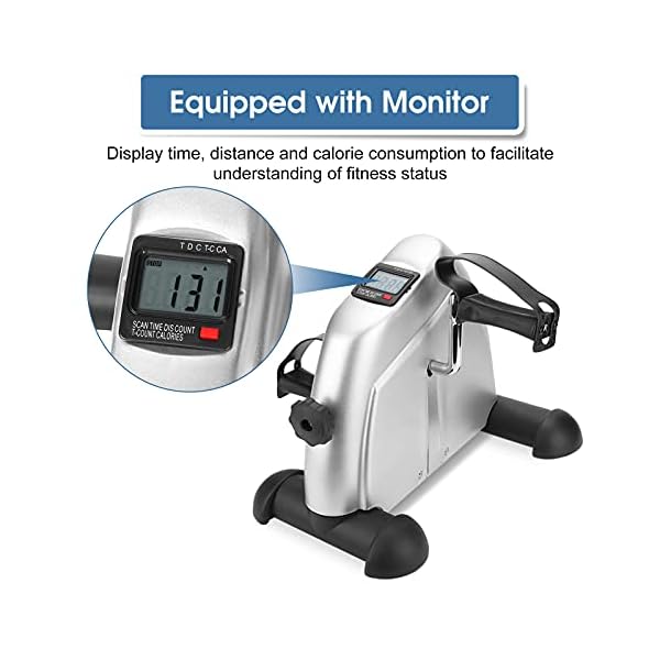 Yosoo-Health-Gear-Mini-Pedal-Exerciser-Portable-Hand-Foot-Pedal-Trainer-for-Gym-Indoor Yosoo Health Gear Mini Pedal Exerciser, Portable Hand Foot Pedal Trainer for Gym Indoor