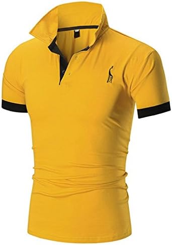 Summer Men Short Sleeve ☀Kstare Men's Classic Solid Soft Stretch Short Sleeves Polo T-Shirt