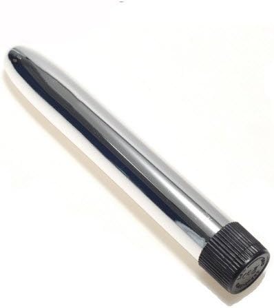 SimClub 6.5 Inch silver bullet-like ABS Slim Waterproof G Spot Vibrating Massager Traditional Vibrators, Sex products for Women