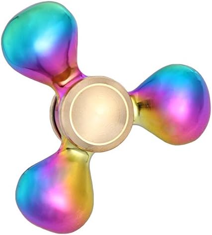 RELEASE SPINNER Tri Rainbow Drop High Speed Fidget Toy EDC Focus Spinner with Stainless Steel Bearings