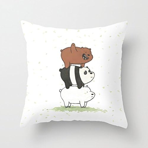 We Bare Bears by Maria Piedra Pillow Case by CobraChampagne animal 1818 inches