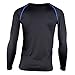FITEXTREME MAXHEAT Mens Thermal Underwear Tops Long Johns Shirt with Fleece Lined Black XL