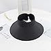 Womens Summer Foldable Wide Brim Sun Visor, Roll Up Beach Straw Hat with Cute Bowtie