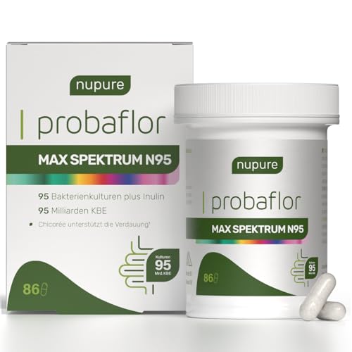 Nupure® Probaflor MAX SPEKTRUM N95 600 Mrd. KBE/g, 95 Bakterienstämme größtes Bakterienstamm-Spektrum, mit Lactobacillus & Bifidobakterien, 95 Mrd. KB