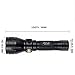 Reiled Scuba Diving Flashlight XM-L2 Underwater Torch 100m Waterproof Submarine Dive Light Tactical Lamp (Battery & Charger Not Included)