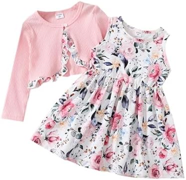 PATPAT Toddler Baby Girl Cotton Dress Long Sleeve Crewneck Dresses Toddler  Casual Dress price in Saudi Arabia | Amazon Saudi Arabia | kanbkam
