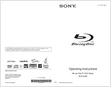 Sony BDP-N460 Blu-ray Player Owners Instruction Manual Reprint [Plastic