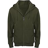 Gary Com Fleece Hoodies for Men Zipper Lightweight Spring Long Sleeve Active Mens Jackets Sports Full Zip Sweatshirts