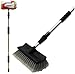 Detailer's Choice 4B360 Tri-Level Flow-Thru Vehicle Wash Brush with 72-Inch Telescoping Handle