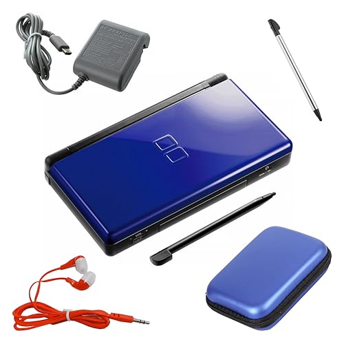 Nintendo DS Lite Premium Bundle (Cobalt/Black) (Renewed)