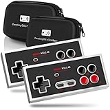 8Bitdo N30 2.4G Wireless Gamepad Double-Pack Bundle - Includes Carrying Case - NES Classic Edition