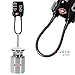 Small Combination Padlock - Travel TSA Lock - Cable Luggage Lock for Bag, Suitcase, Backpack (4Pack)