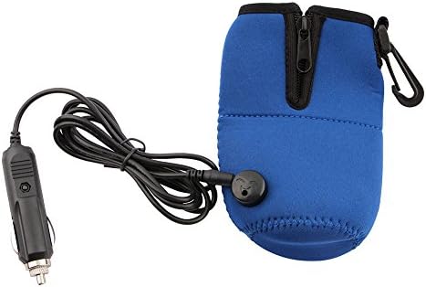 Firstinnovation Portable Car Milk Water Bottle Cup Warmer Heater Pouch For Baby Kids Children Finish Blue