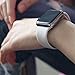 YANCH Compatible with for Apple Watch Band 38mm 40mm, Soft Silicone Sport Band Replacement Wrist Strap Compatible with for iWatch Nike+,Sport,Edition,M/L,Pinksand