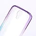 S4 Case, Samsung S4 Case,Galaxy S4 Case ,BAISRKE Purple and Blue Gradient TPU Soft Edge Bumper Case Rubber Silicone Skin Cover for Samsung Galaxy S4 I9500 I9505