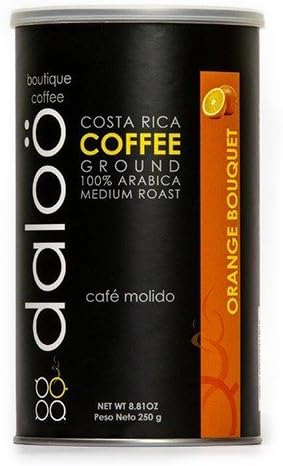 Costa Rica Daloö Ground Coffee 100% Arábica- (250gr) Orange Bouquet. Medium Roast