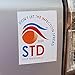 Not My Values STD - Stop The Donald 2020 - Removable Anti Trump Bumper & Window Stickers (1)