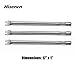 Hisencn Replacement Parts for Ducane 3100, 3200, 3400, 4100, 4200, 30400040, 30400042, 30400041, 30400046, Stainless Steel Burner Tube & Heat Plate for Ducane 3-Burner Gas Grill Replacement Parts
