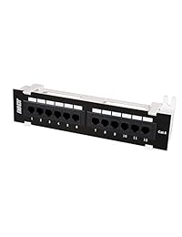 Dshot 12 Port UTP 10 inch CAT6 red superficie de pared Mount Patch Panel
