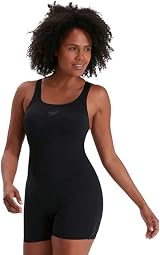 Speedo Women Endurance+ Eco Legsuit Swimsuit Chlorine Resistant Black view 6