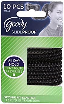 Goody Slide ProofStayput [Black Elastics], ([4 millimeters)