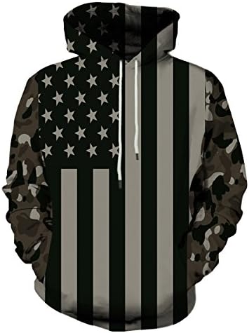 LAIDIPASHoodies for Men Women 3D Pullover Cool Hoodie Graphic Novelty Hooded Sweatshirts with Pocket