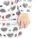Langsprit Baby Bib with Sleeves-Waterproof Infant/Toddler Bib with Pocket(6-24 Months),Cactus