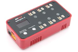 1S Lipo Battery Charger Discharger 6 Ports 4.2V 4.35V BT2.0 PH2.0 Plug for VIFLY WhoopStor v3 Chargers FPV Tinywhoop mini Dro