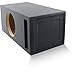 2.0 Cu. Ft. Ported/Vented MDF Sub Woofer Enclosure Box [Black] for Single Car Subwoofer (2.0 ft^3 @ 32Hz) | Premium MDF Construction | Made in U.S.A. (12