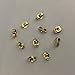 10pcs/5 Pairs 14K Yellow Gold Earring Backs Replacement Secure Ear Locking for Stud Earrings Ear Nut for Posts, 5x6mm