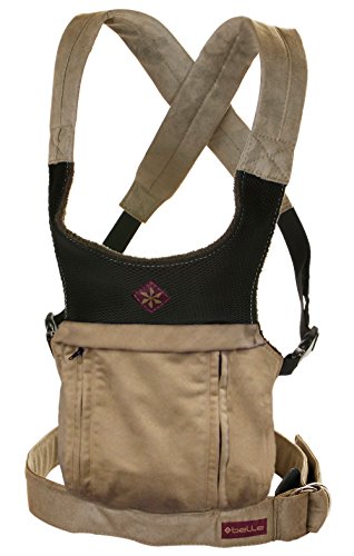 Cruz Baby Carrier by Belle - Microsuede Khaki Cruz Baby Carrier by Belle - Microsuede Khaki