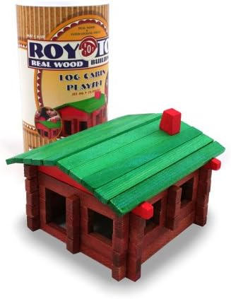 roy toy log building set