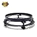 7 Inch Round Headlight Ring Mounting Bracket Fit for Motorcycle Black