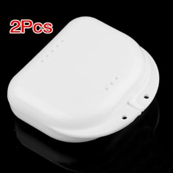 2 Caja para Ortodoncia dental o Dentadura Multicolor: Amazon.es: Salud y cuidado personal