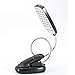 28 LED Book Light, Clip on Reading Light, Flexible Book Reading Lamp, Battery Power Eye Protection for Reading in Bed (Black)