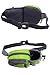 Waist Pack Fanny Pack Bum Bag Hip Pack Running Bag Waist Bag Running Belt Sack Water Resistant with Bottle (Not Included) Holder for Hiking Camping Dog Walking nylon fabric multicolored - by LC Prime