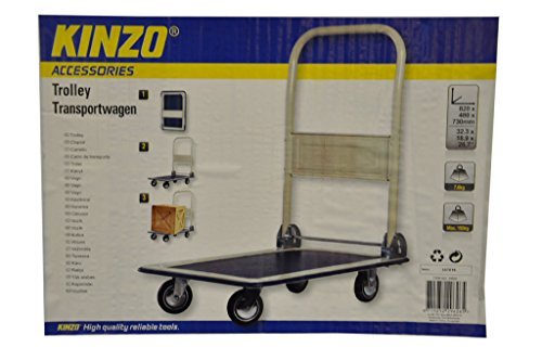 Lifetime Tools 29626 Foldable Trolley Maximum Load 150 kg by Kinzo
