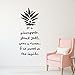 Be A Pineapple Quote Lettering Wall Decal | Removable Vinyl Sticker | Motivational Life Quotation Decoration | Living Room, Kitchen Bedroom Decor | Metallic Gold, Silver, Black, Yellow, 25 Colors