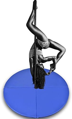 lunanice Foldable Pole Dance Mat Yoga Exercise Safety Dancing Cushion Crash Mat 2" Thick