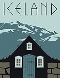 Vintage Iceland Travel Poster Art Print Poster 12x18 inch